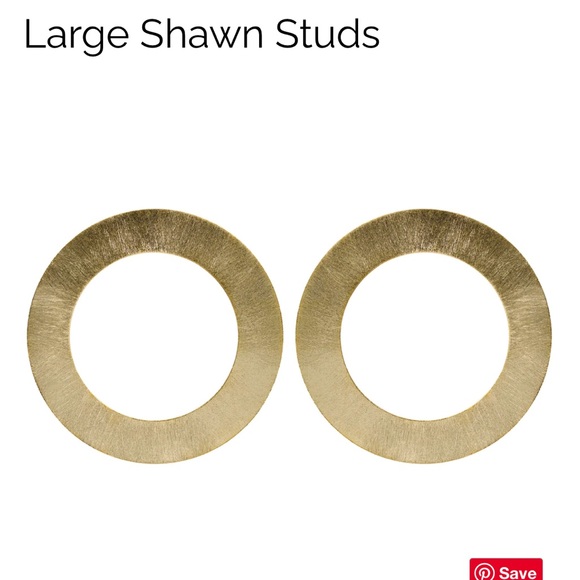 Sheila Fajl gold brushed earrings - Picture 2 of 5